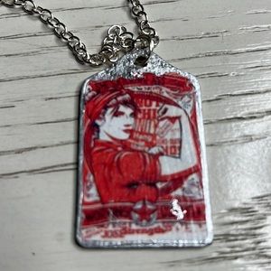 Womens Strength Pendant Necklace